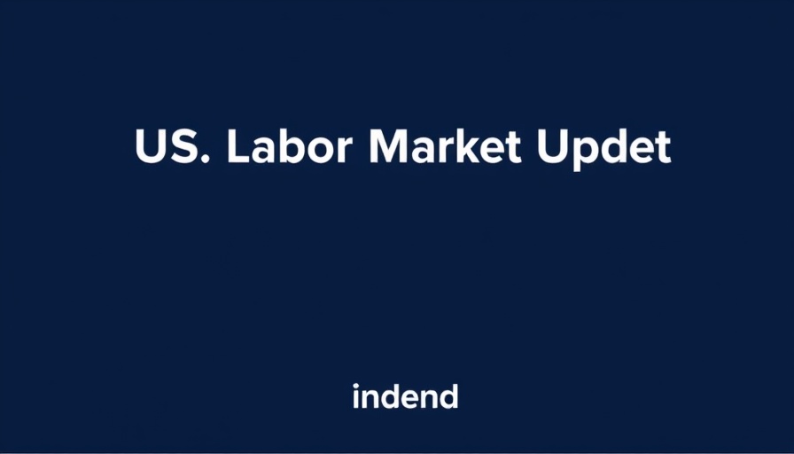 Healthcare labor impact presentation slide with US Labor Market Update