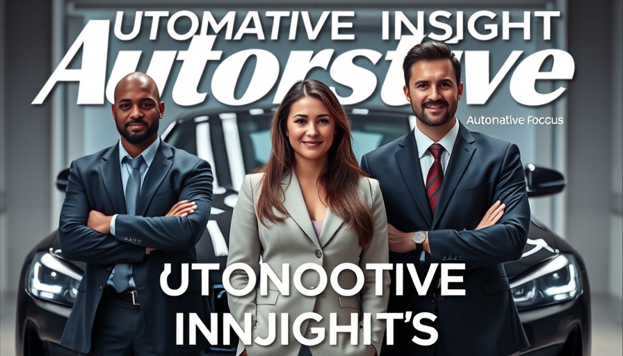 Professionals on automotive magazine cover discussing career insights.