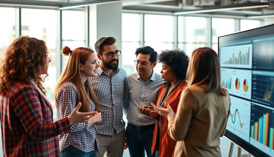 Professionals discussing dealership industry trends in a meeting room.