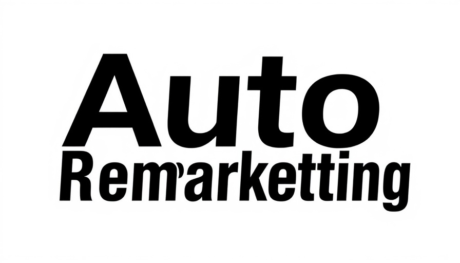 Auto Remarketing logo in bold black text.