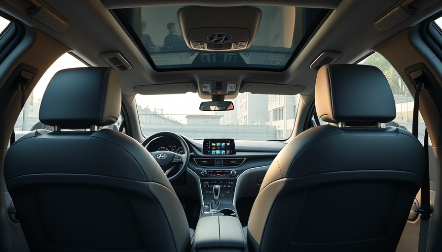 Luxurious Hyundai car interior showcasing seating and design, 2026 model.