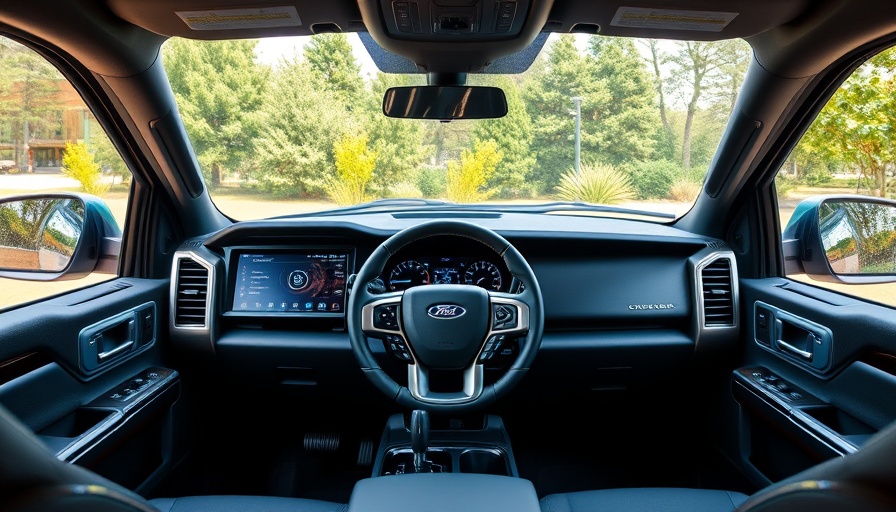 Ford Expedition SSV interior dashboard view with digital screens.