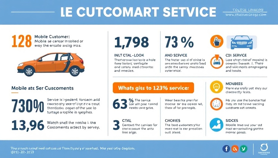 Mobile auto services infographic showing customer re-engagement statistics.