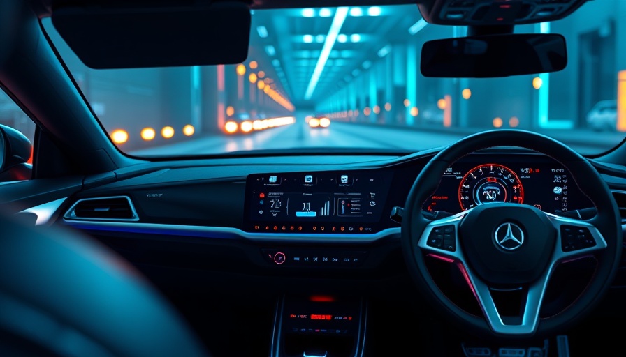 Futuristic digital dashboard representing software-defined vehicles.