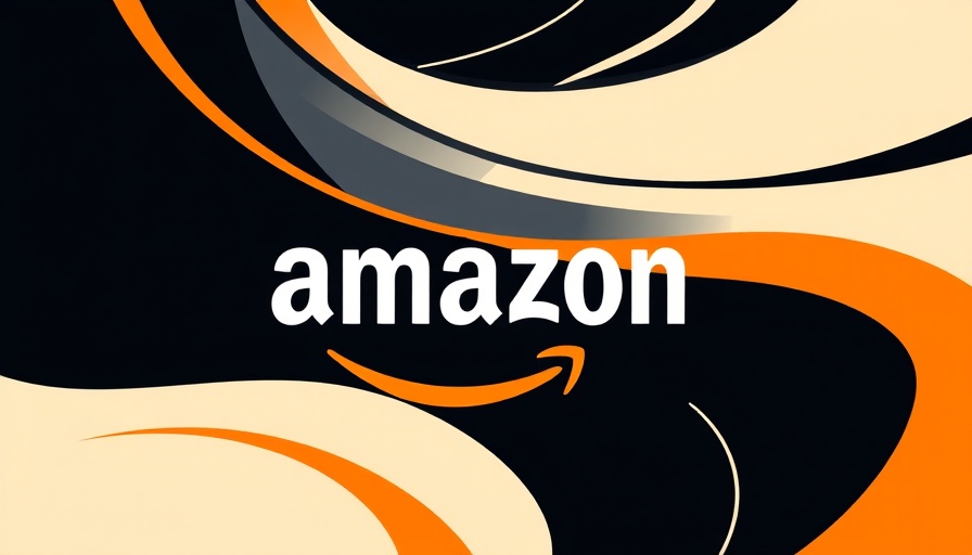 Amazon logo on abstract background for Amazon Prime Try-On