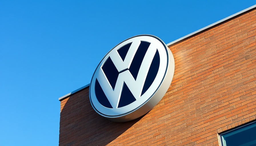 Volkswagen logo on building symbolizing closures.