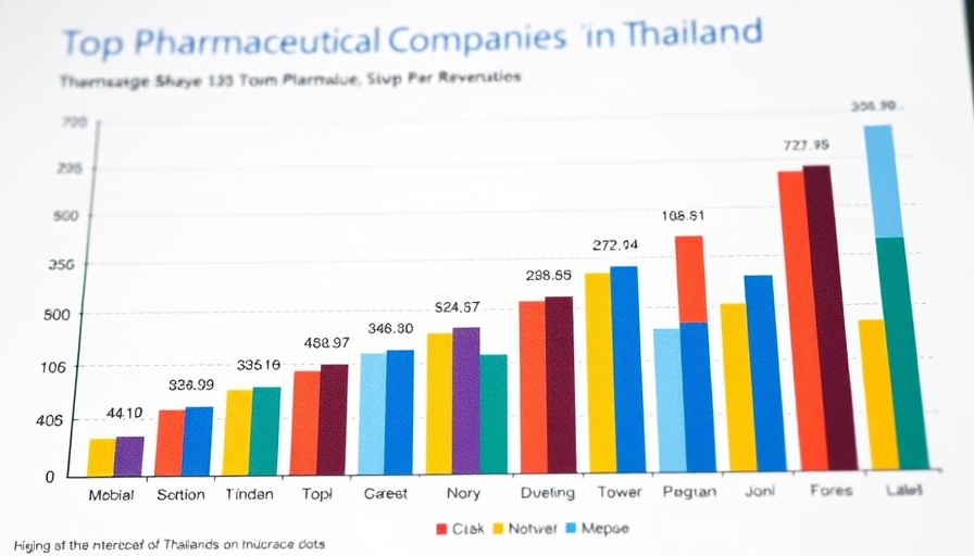 Pharmaceutical market revenue share in Thailand 2023 bar chart