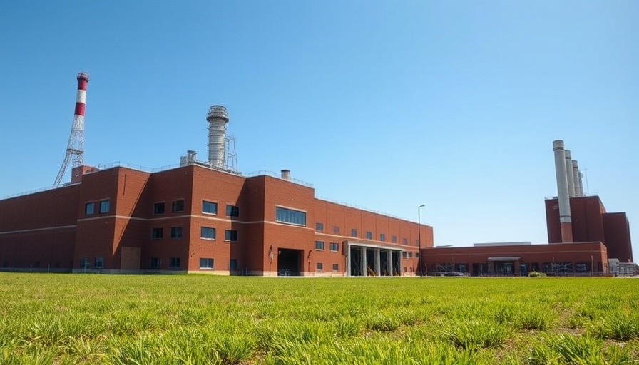 Motion Industries building with a clear sky and green grass