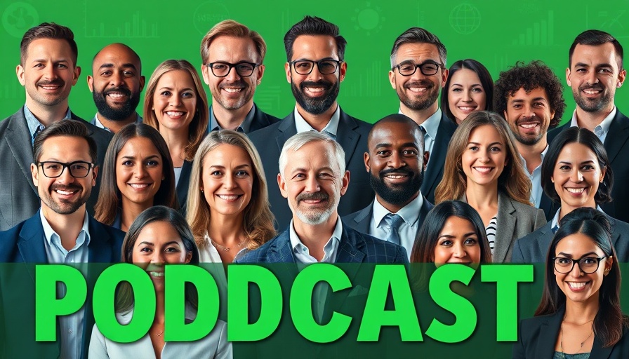 Diverse professionals in a business podcast setting, B2B growth strategies.