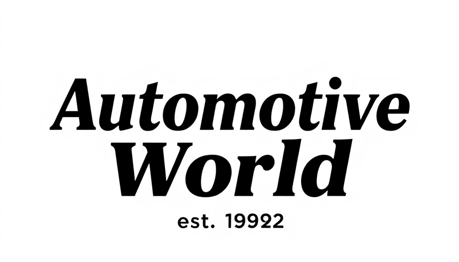 Automotive World est. 1992 logo typography.