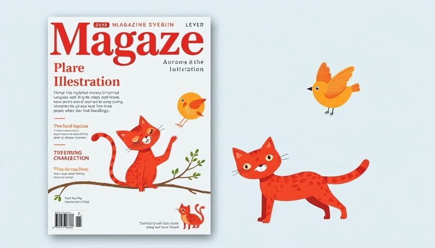 Illustration style role in visual storytelling cover with cat and bird.