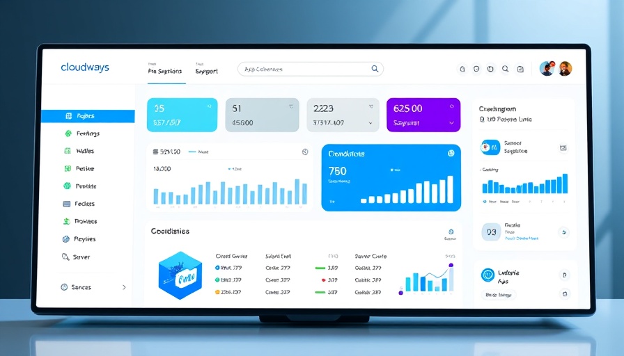 Cloudways interface showcasing server and app management.