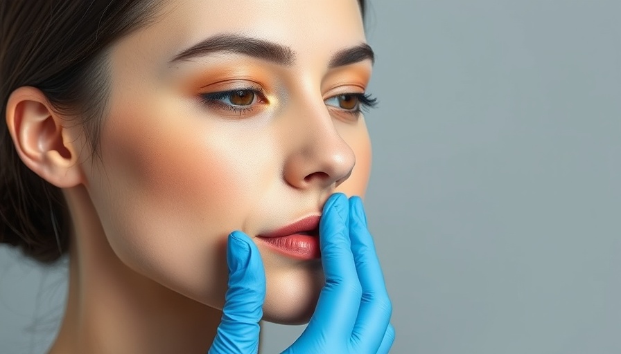 Young woman receiving Botox injection, focused and calm expression.