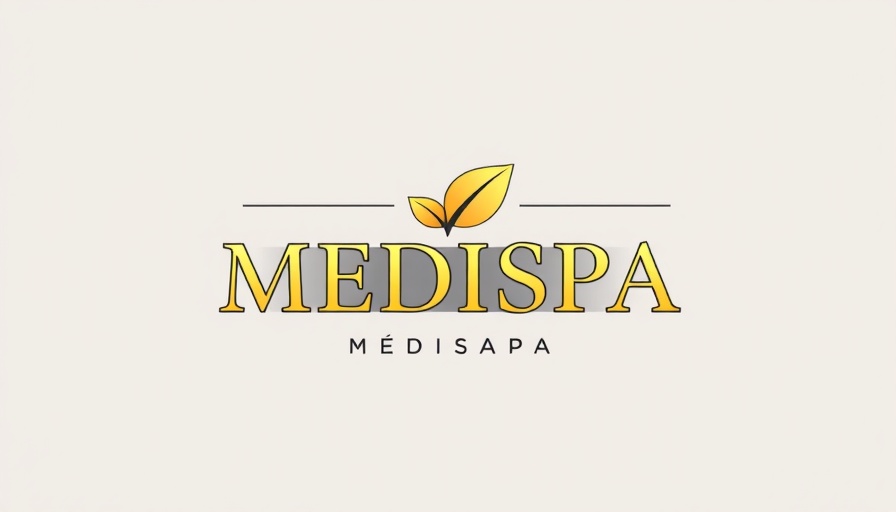 Elegant MedSpa logo with gold and black typography