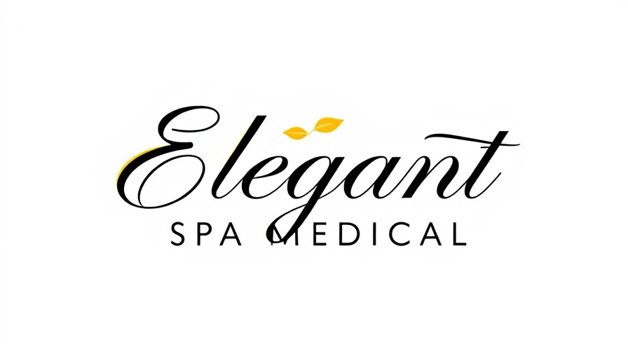 Elegant Spa Medical logo in gold and black for summer skincare