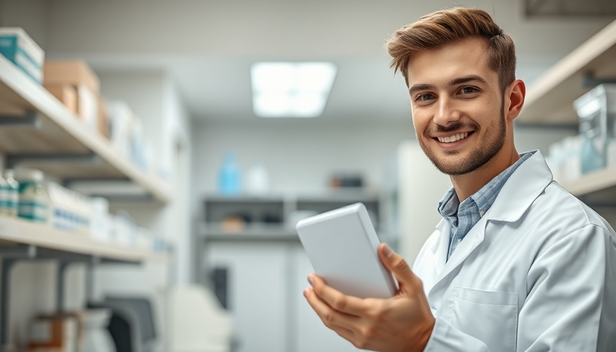 PMGC Holdings scientist in lab coat holding product