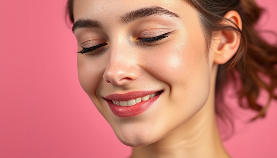 Smiling woman with healthy skin, concept of dermal fillers