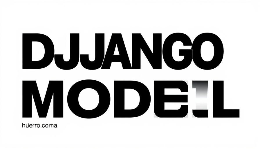 Minimalist graphic of Django Models text on white background.