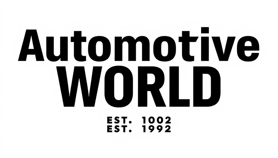 Automotive World est. 1992 logo design.