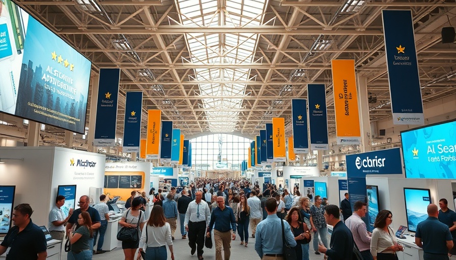 Vibrant convention at Javits Center showcasing exhibit design trends.