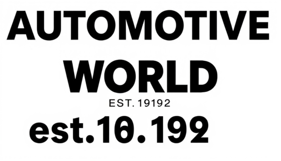 Automotive World logo in black text, est. 1992.