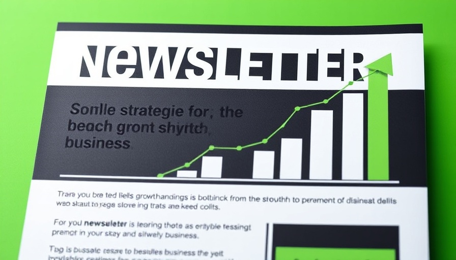 Dealership growth strategies newsletter cover with bar graph.