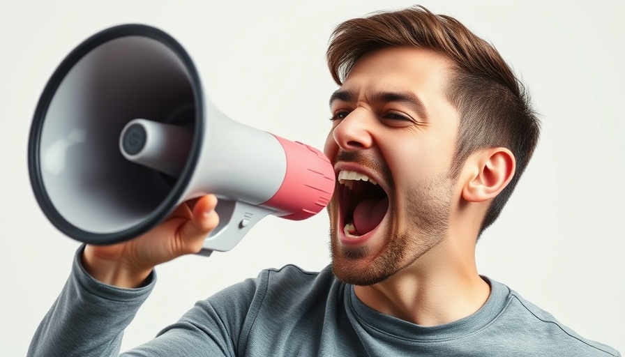 Man shouting with megaphone illustrating unnecessary conflict.