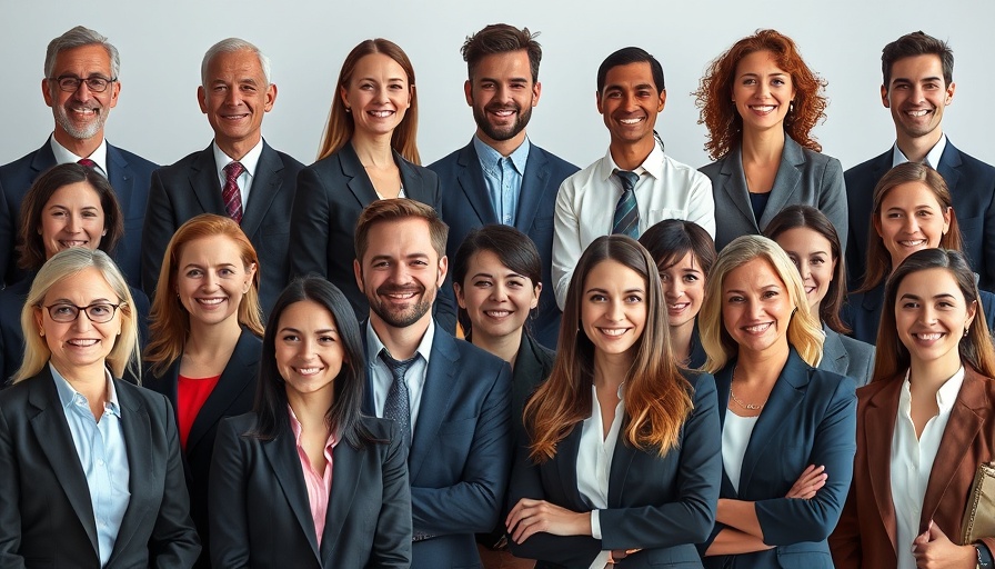 Manheim Auctions team professional portraits, diverse group smiling.