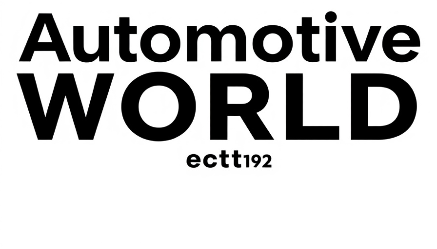 Minimalist Automotive World logo from 1992 in black and white