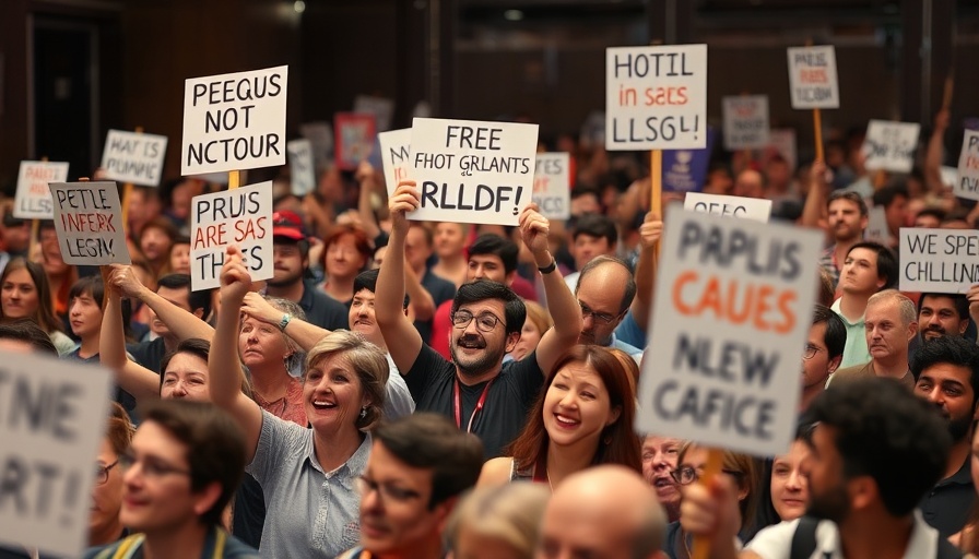 Ross Ulbricht supporters holding 'Free Ross' signs at event.