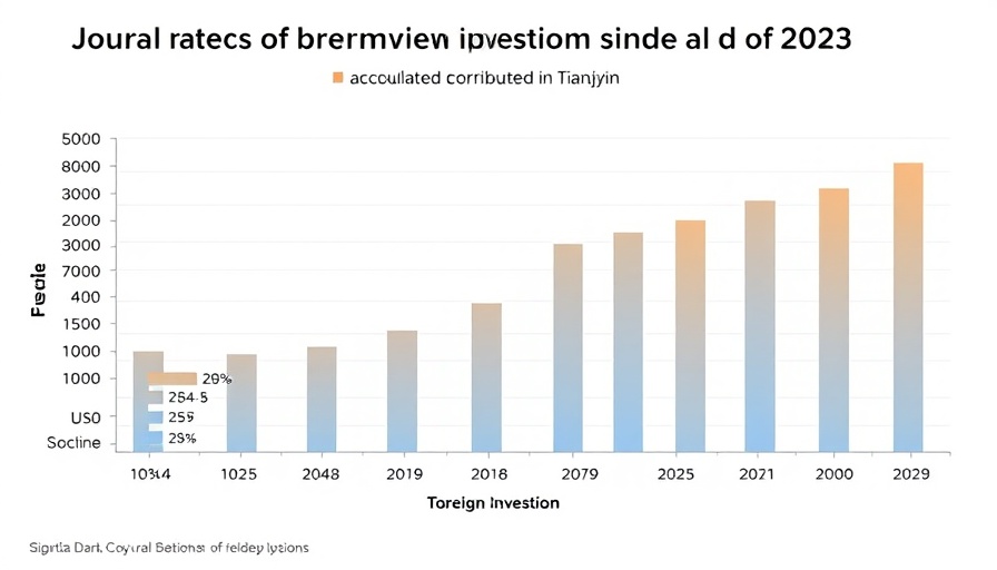 Chart of foreign investment in Tianjin by 2023 by country.