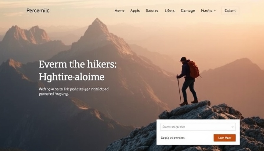 Modern website design showcasing teamwork and climbing mountains.