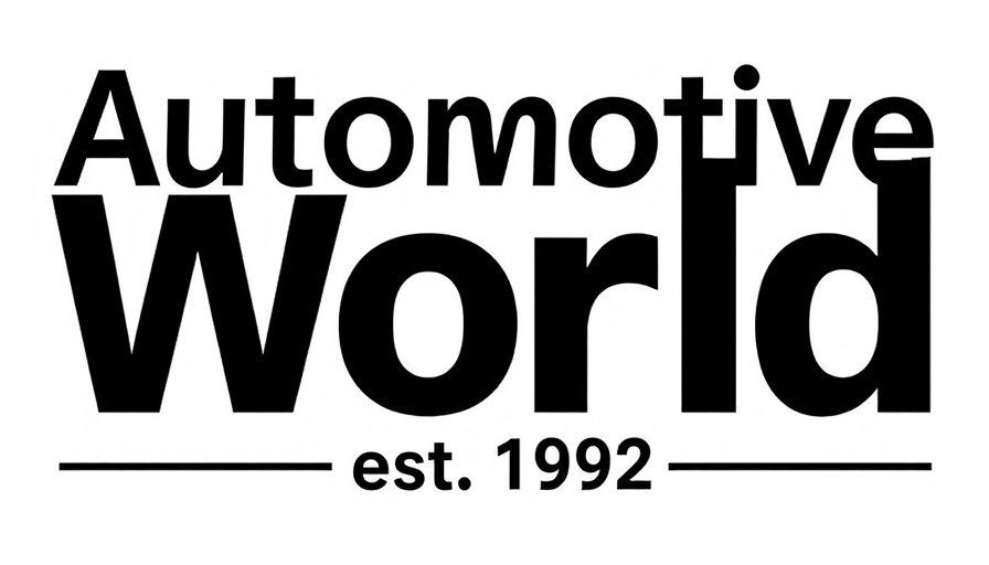 Automotive World text logo emphasizes road safety app relevance