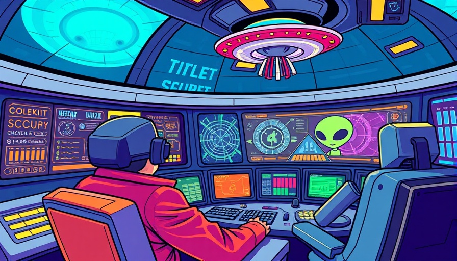 Futuristic control room cartoon illustrating safety-critical mindset.