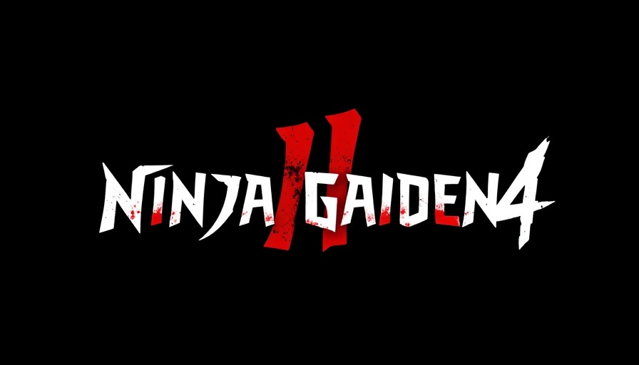 Ninja Gaiden 4 logo with bold text on black background.