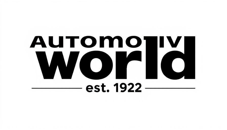 Automotive World logo with bold typography, est. 1992