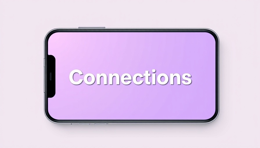 NYT Connections word game interface on smartphone screen, minimalist design.