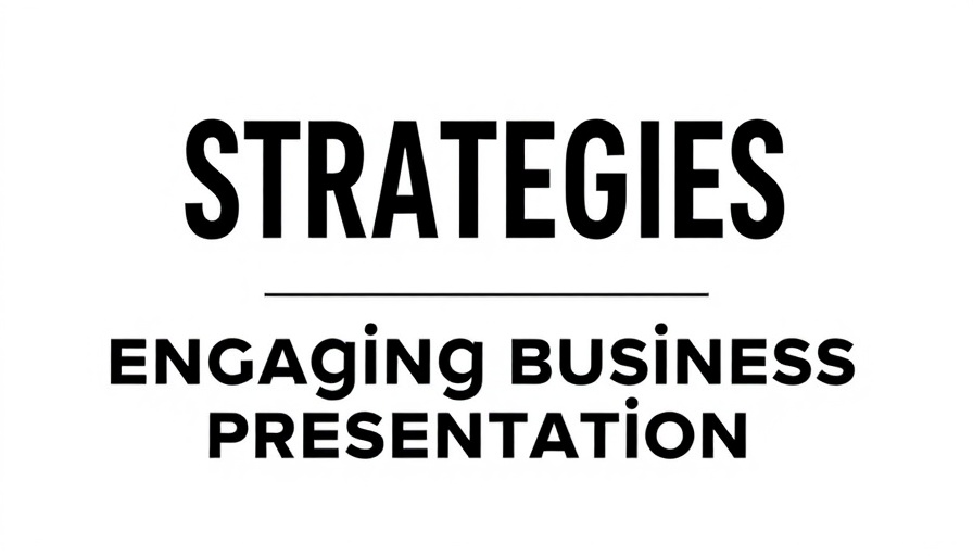 Bold text graphic on creating engaging business presentations