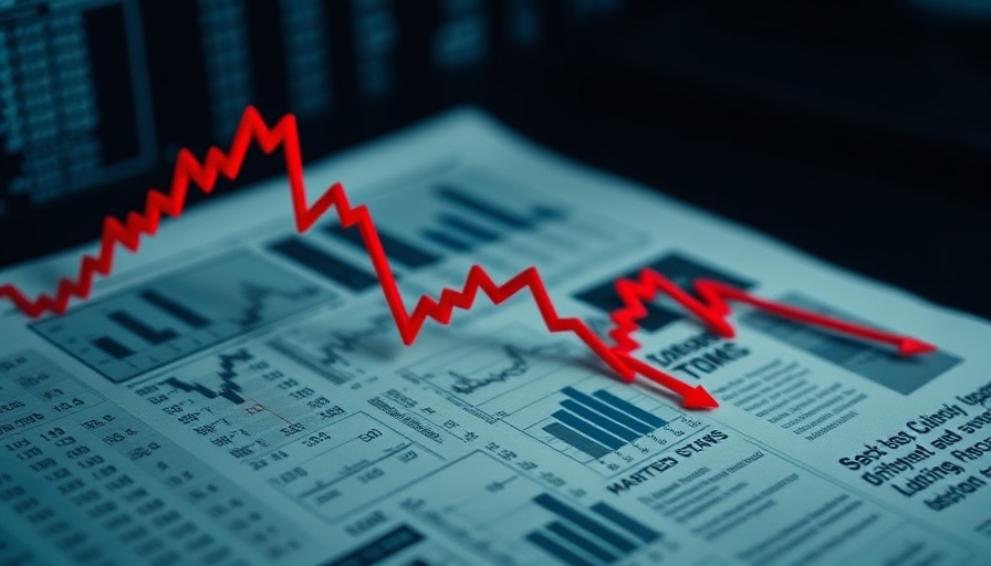 Market manipulation concept with stock graph and newspaper.