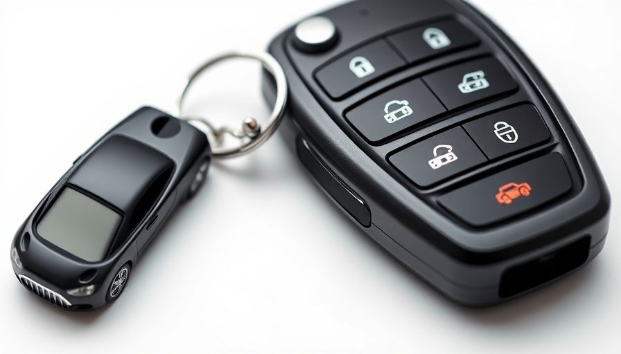 Dealership key management with car keys and keychain setup.