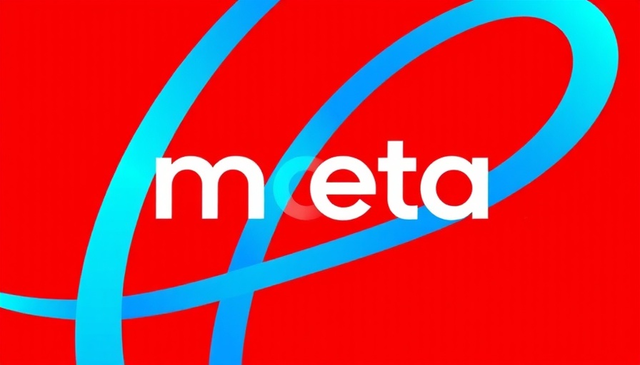 Bold Meta AI memory logo with red and blue design.