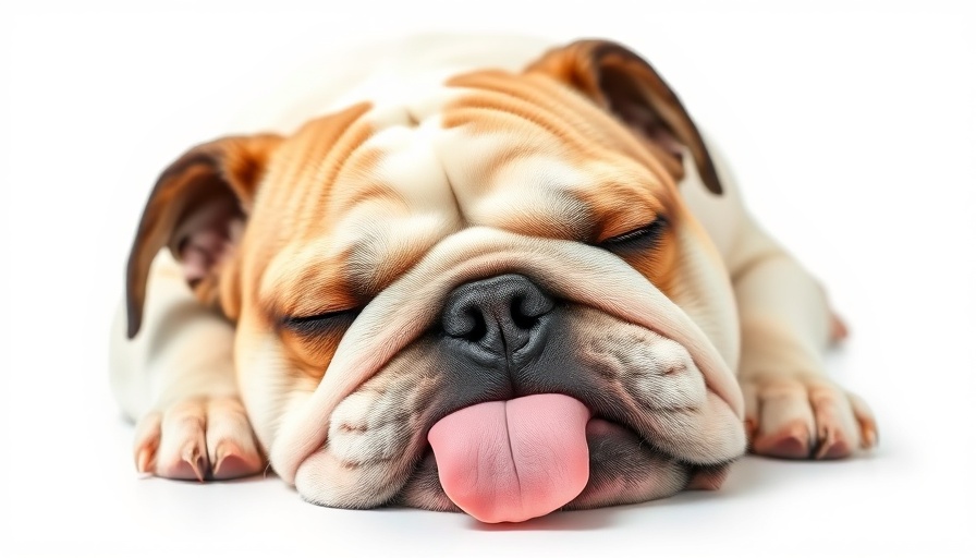 Sleepy bulldog illustrating bad bosses draining energy.