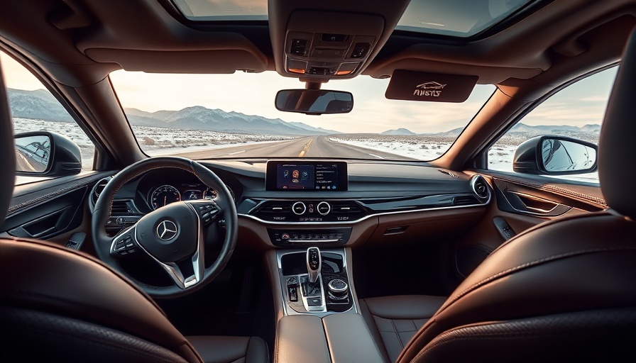 Luxury automotive experience in a premium car interior.