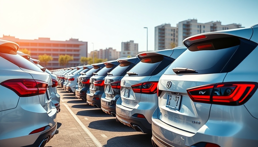 Cars parked in a lot under sunlight, identity verification automotive.