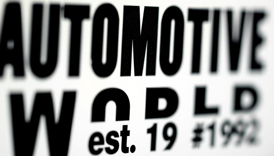 Bold 'Automotive World' logo text, established 1992, clear background.