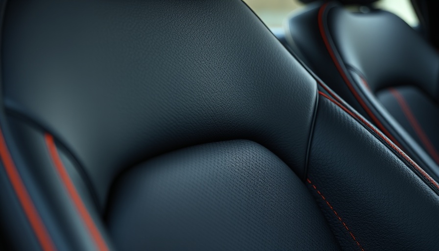 Mazda CX-50 leather seat detail with orange stitching