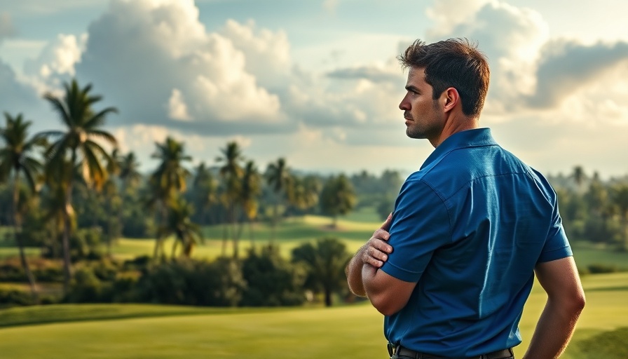 Failing Successfully: Golfer contemplating next move.