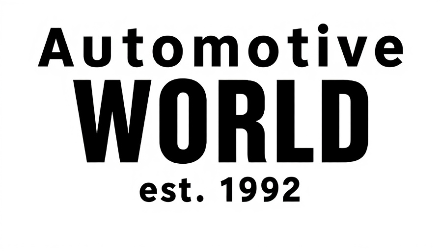 Automotive World logo, bold black typography