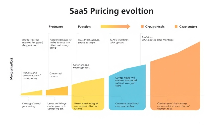 Diagram illustrating SaaS pricing evolution across company stages.