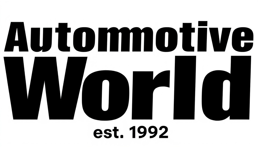 Bold text logo 'Automotive World est. 1992' on white background